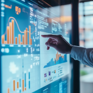 Interactive analytics dashboard displaying key metrics for adaptive learning performance.
