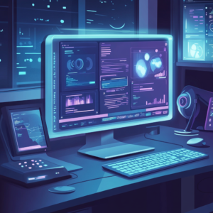Digital workspace showcasing adaptive learning tools for boosting student performance.