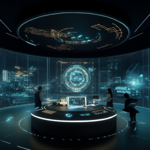 Digital workspace showcasing emerging eLearning technologies.