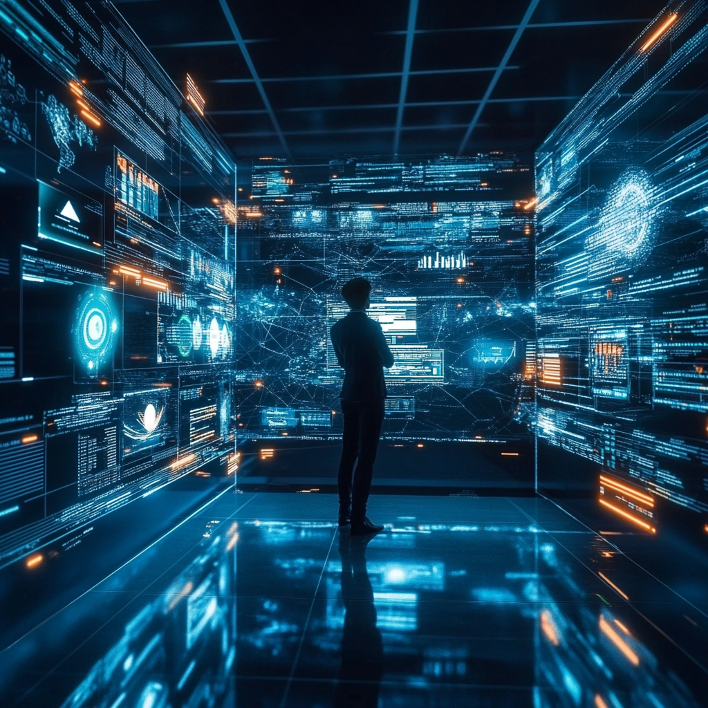 Digital workspace showcasing exclusive emerging eLearning technologies for 2025.