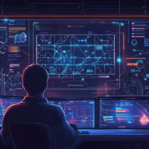Digital workspace showcasing tools for building an online course community.