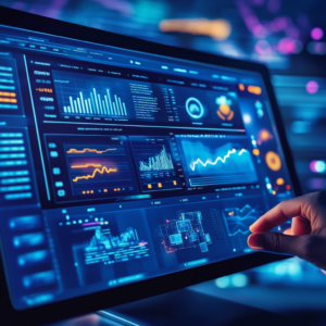 Digital workspace showcasing advanced data analytics integration in eLearning.