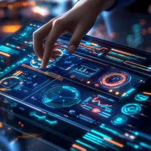 Interactive analytics dashboard displaying key metrics for eLearning module performa