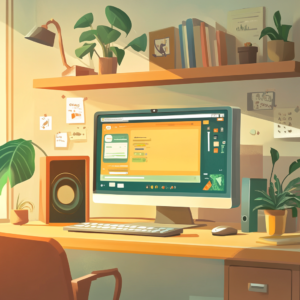 Digital interface showing an overview of inclusive online learning design.