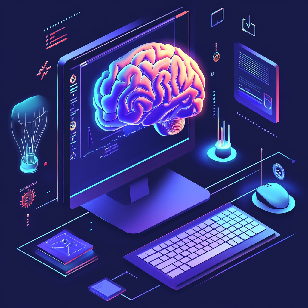 Modern digital design highlighting interactive eLearning modules with dynamic interface elements.